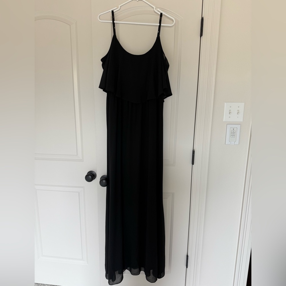 Show Me Your MuMu Black Chiffon Maxi Dress XXL